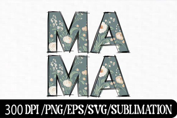 Download Sketch Floral Mama SVG Mother’s Day Typo - Typo Collection
