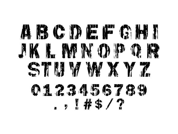 Download Grunge Alphabet - Distressed Font - Premium Resources