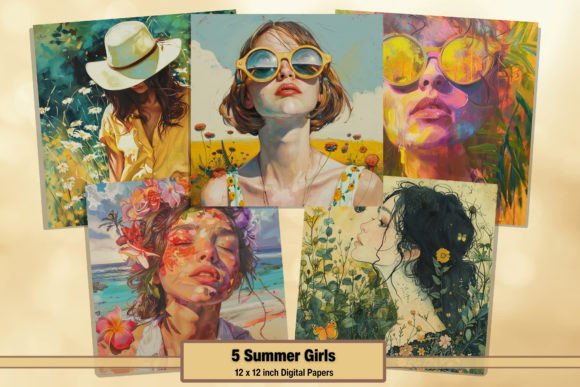 Download Summer Spring Girls Floral Digitals 43 - Spring girls Collection