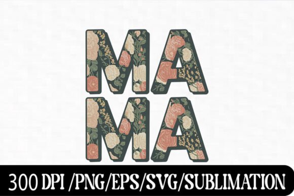 Download Floral Mama SVG Mother’s Day Typography - Typo Collection