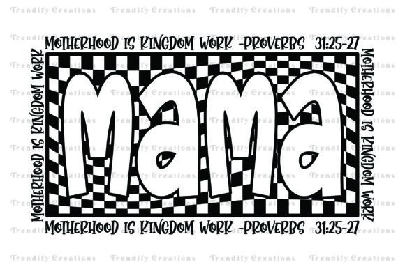 Download Christian Mom Png, Retro Checkered Mama - Christian mom Collection